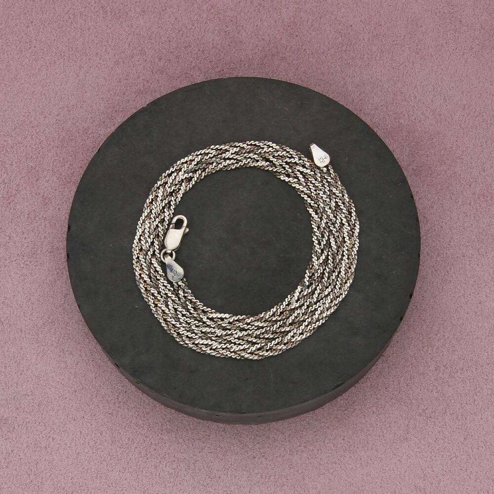 ⚡clearance⚡ sterling silver italy 4mm woven serpentine chain necklace size 18in